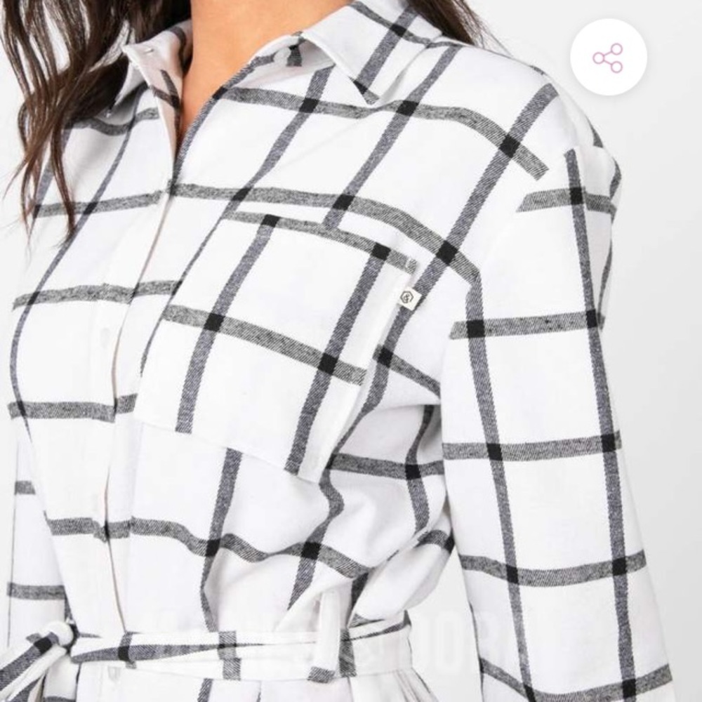 XS/S/M/XL Agnes & Dora Flannel Shirt Dress FF41 - Picture 2 of 7
